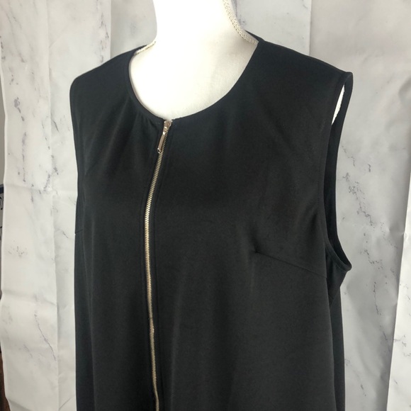Simply Noelle Zippered Sleeveless Career Tunic - Picture 3 of 12